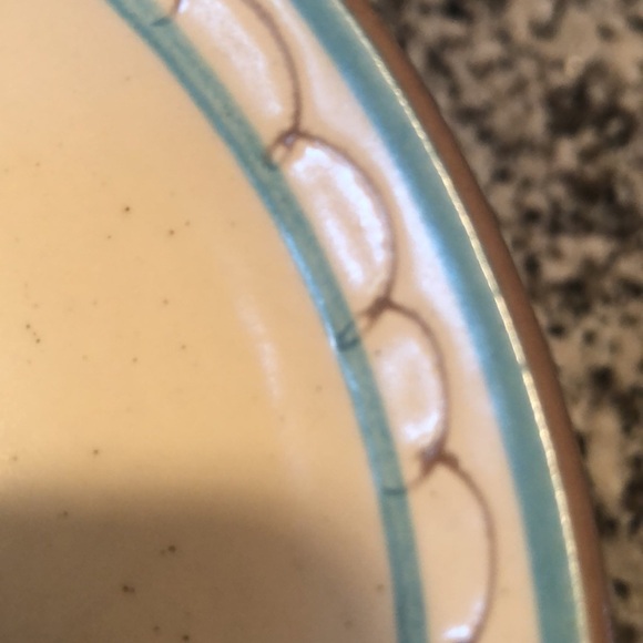 Stangl Pottery Hand Painted (6) BLUE DAISY 5 1/2” BERRY/FRUIT BOWL - Picture 9 of 9